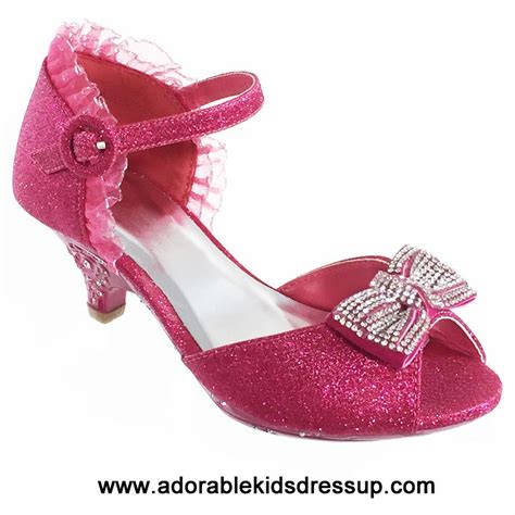 High Heels For Kids Fuchsia Girls High Heel Shoes For Kids Pageant Party