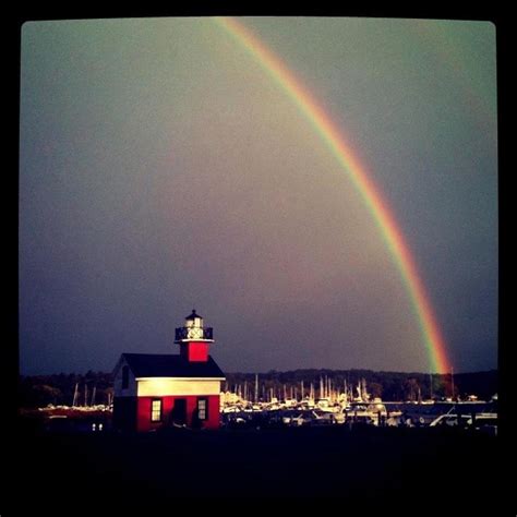 Lighthouse With Rainbow Photograph By Erica Carlson Fine Art America