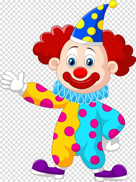 Clown Illustration Circus Cartoon Clown Traveling Carnival Clown