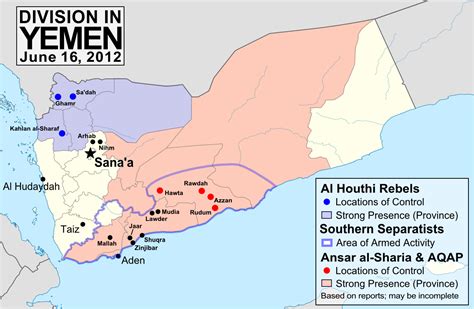 Yemen Conflict Map Update 3 Political Geography Now