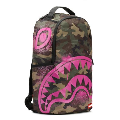 Sprayground Pink Scribble Shark Backpack