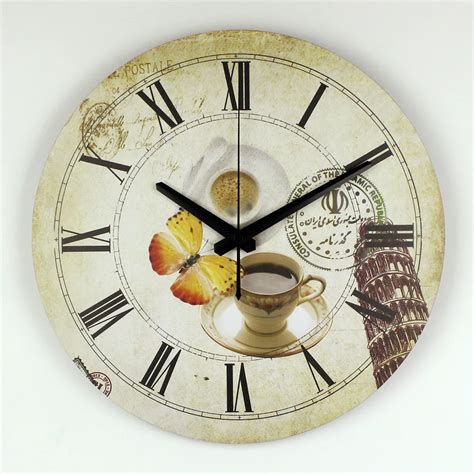 Mediterranean Style Absolutely Silent Large Decorative Wall Clock