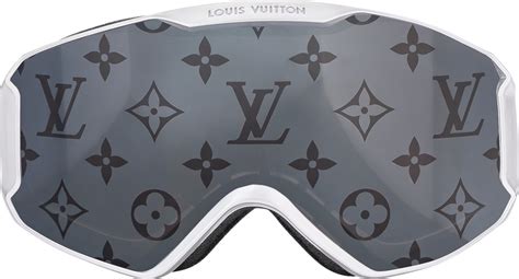 Louis Vuitton White And Blue Lv Snow Mask Goggles Inc Style