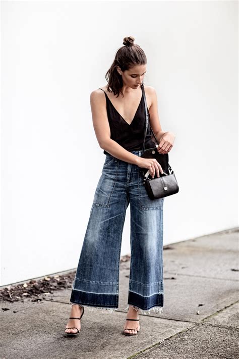 How To Wear Cropped Wide Leg Denim Harper And Harley