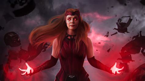 Scarlet Witch Full Power Mode Hd Wandavision Wallpapers Hd Wallpapers