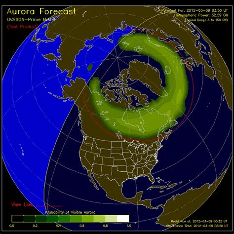 Aurora Forecast Aurora Forecast Northern Lights Map Science And Nature