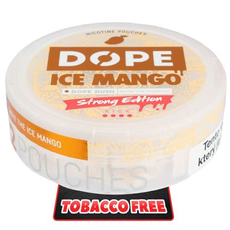 Buy Dope Ice Mango Strong Slim Nicotine Pouches Online At