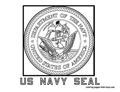 Us Navy Seal Coloring Page