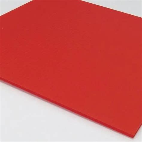 Red Polypropylene Sheet Size 6 X 8 Inch Thickness 5mm At Rs 100