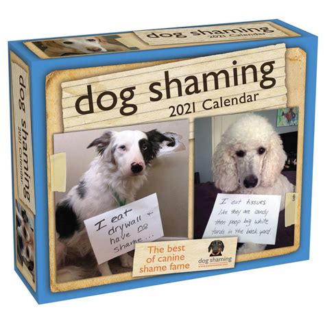 Dog Shaming Desk Calendar