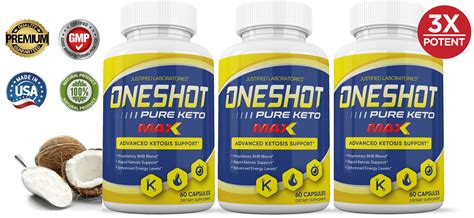 One Shot Pure Keto Pills Bhb 1200mg Keto Diet Pills Real Bhb Salts Advanced Ketogenic Supplement