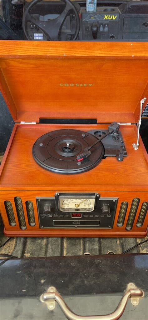 Crosley Musician Turntable Model Cr704c Record Player Cd Cassette