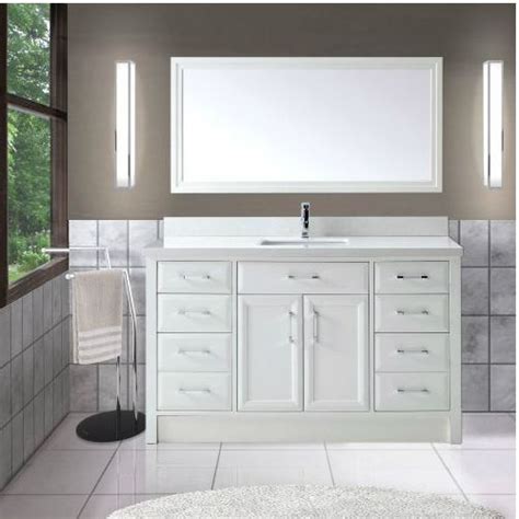 Check out our bathroom vanity with single sink selection for the very best in unique or custom, handmade pieces from our bathroom vanities shops. Art Choice 60 inch Transitional Single Sink Bathroom ...
