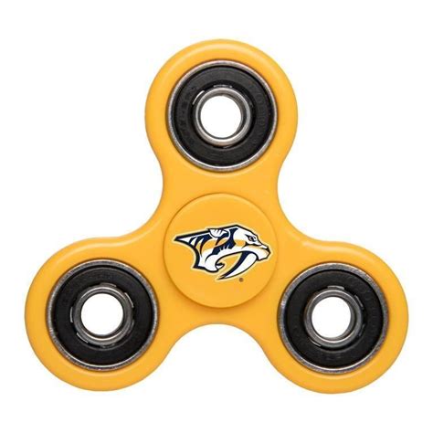 Predators Team Logo Yellow Finger Spinner Pittsburgh