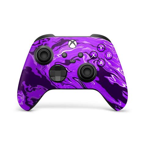 Purple Marbling Xbox Series Xs Controller Skin Xbox Custom Xbox