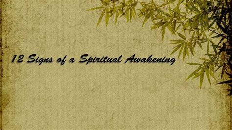 12 Signs Of A Spiritual Awakening Youtube
