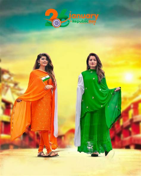 Republic Day 26 January Editing Background With Girl For Picsart