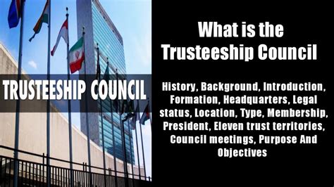 Trusteeship Council Of United Nations Trusteeship Council Of Un