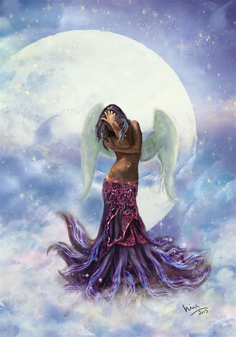 Dream Angel Digital Art By Hina Mehboob Fine Art America