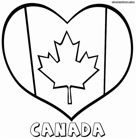 Canadian Flag Coloring Coloring Pages