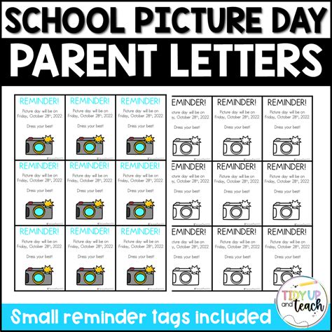 Picture Day Reminder To Parents Made By Teachers