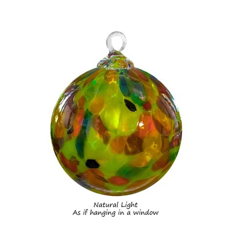 Hand Blown Glass Ornament Suncatcher Witches Ball In Etsy