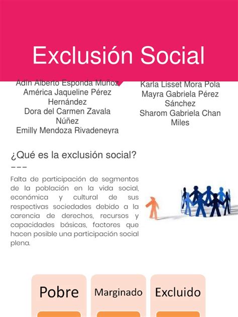 Exclusión Social Pdf Exclusión Social Subjetividad
