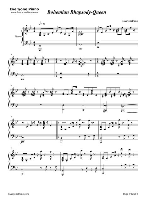 1 play_arrow pause lock intro 2 play_arrow pause lock verse pt. Bohemian Rhapsody Piano Solo Sheet Music Pdf - queen ...