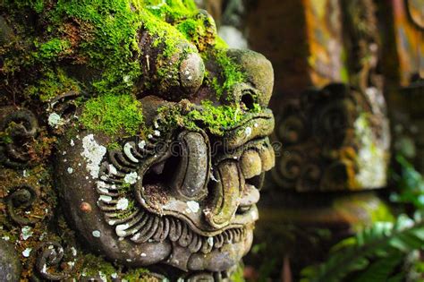 Stone Carved Statue Of Barong In Bali Stock Image Image Of Balinese