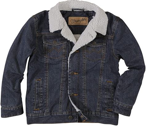 Wrangler Boys Western Lined Denim Jacket Ebay