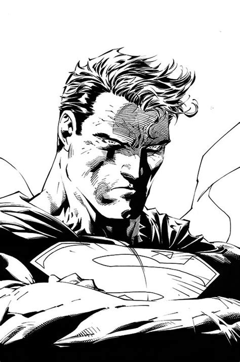 Superman By Jim Lee And Scott Williams Jim Lee Art Comic Art Superman