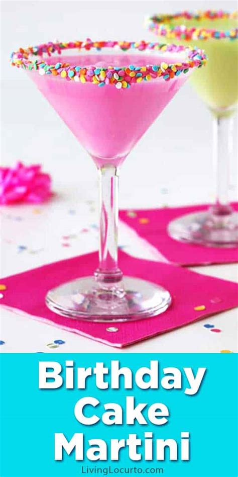 Half and half · white canned frosting and sprinkles for rimming the glass . Birthday Cake Martini Recipe | Easy Party Cocktail