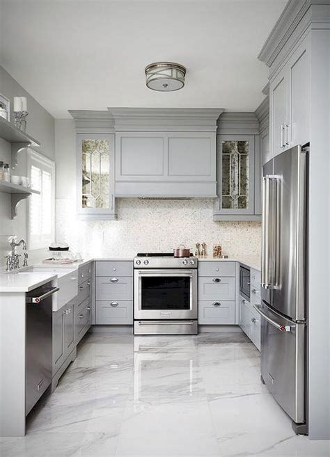 60 Gray Farmhouse Kitchen Cabinet Makeover Ideas