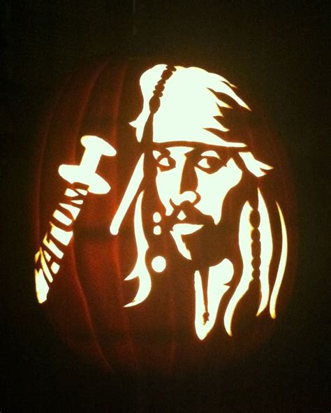 Jack Sparrow For Tatum Halloween Pumpkin Carving Stencils Pumpkin