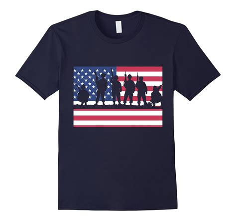 Soldier Patriotic American Flag T Shirt Cl Colamaga