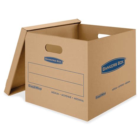 Fellowes SmoothMove Classic Moving Boxes, Medium - 8 per carton - LD Products