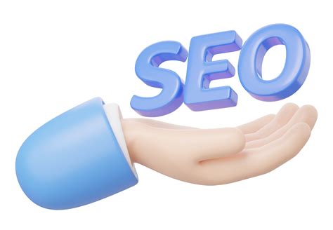 3d Seo Floating In Hand Isolated On Transparent Business Man Holding