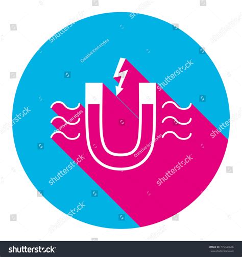 Magnet Magnetic Force Indication Vector Flat Stock Vector Royalty Free