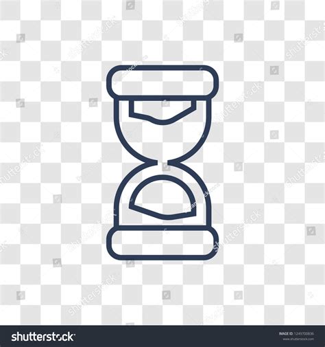 Time Passing Icon Trendy Linear Time Stock Vector Royalty Free