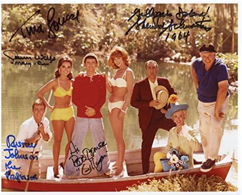Gilligans Island Autographed 8x10 Color Cast Photo Very Rare Signed By