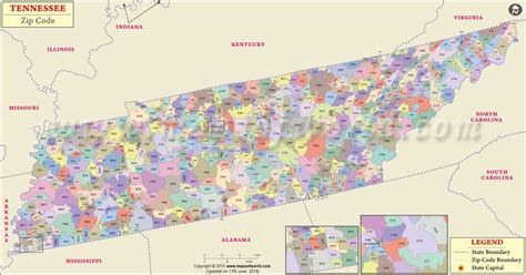 Tennessee Zip Code Map Tennessee Zip Code