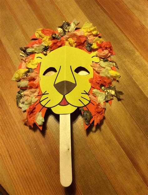 Lion Mask Craft For Daniel In The Lions Den Bible Story Sunday School Crafts Pinterest