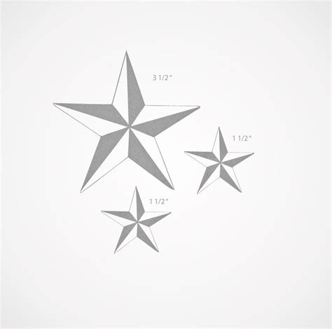 Nautical Star 3 Star Stickers Star Decals Car Boat Truck Decals