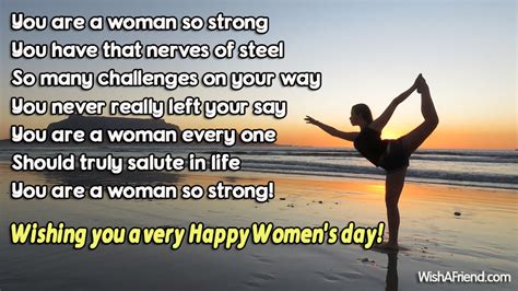 You Are A Woman So Strong Womens Day Message