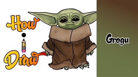 How I Draw Baby Yoda from Star Wars The Mandalorian on ...