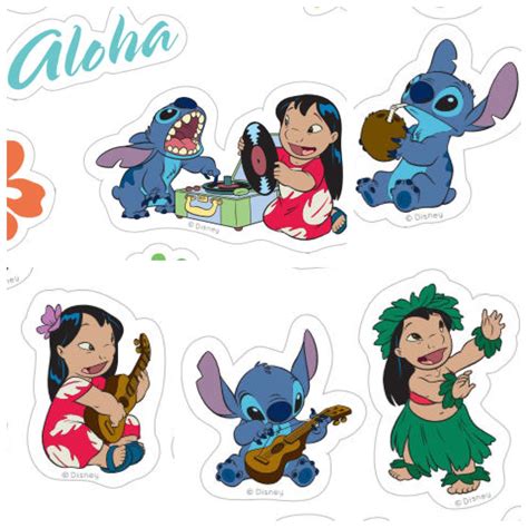 Aloha Ohana Print And Share These Adorable Lilo And Stitch Stickers