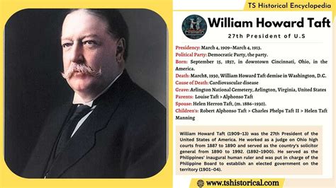 Interesting Facts About William Howard Taft Ts Historical