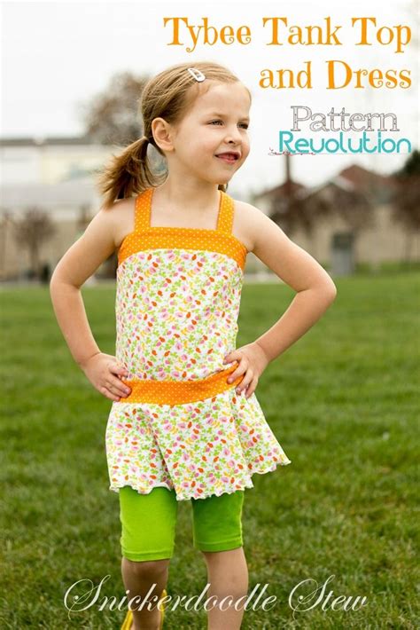 Tybee Tank Top And Dress By Lilygiggle — Pattern Revolution Tank Tops