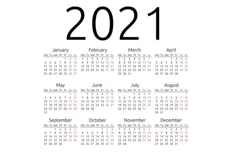 2021 Yearly Calendar With Holidays Templates 101 Activity