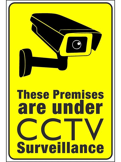 Craft Qila Safety And Warning Sign Board Cctv Security Camera